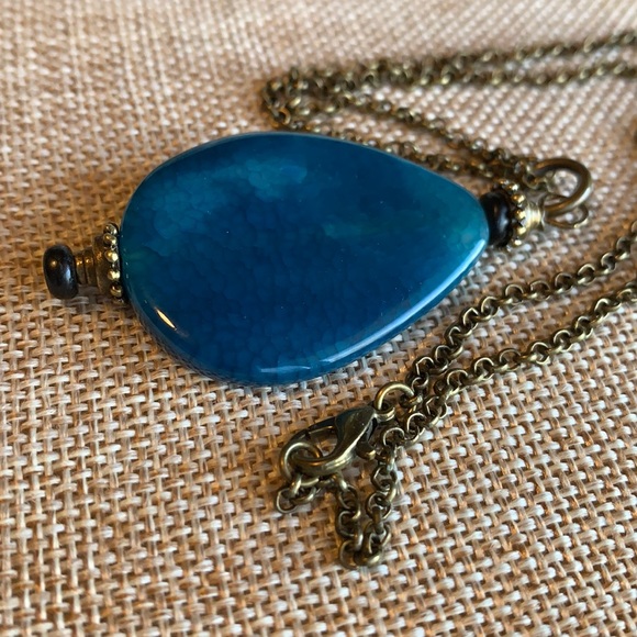 Unique Stone Pendent Handcrafted Necklace 18” One of a kind New Handmade - Picture 6 of 7